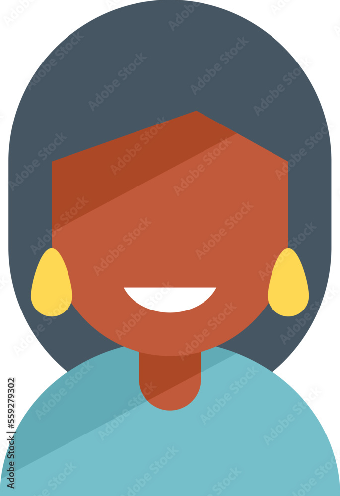 Fun smiling icon flat vector. Happy person. Team smile isolated Fun smiling icon flat vector. Happy person. Team smile isolated