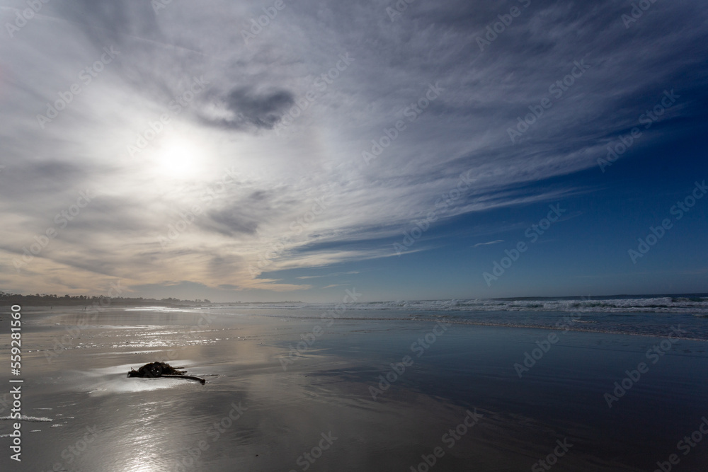 Obraz premium Beautiful sky over the Pacific Ocean in California