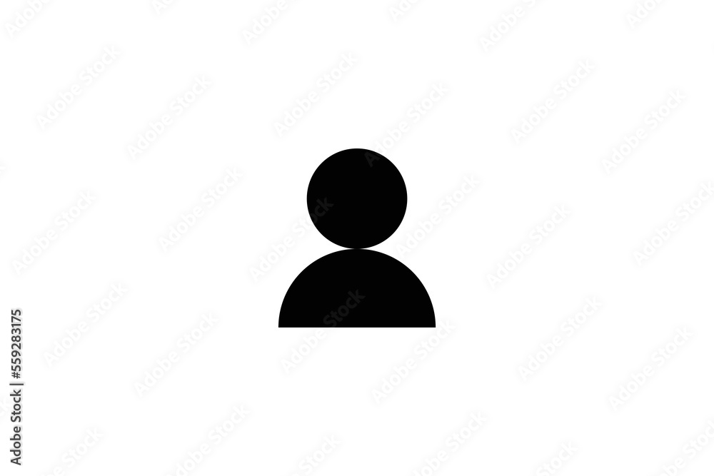 Minimal Awesome Trendy Man Icon Design Template On White Background