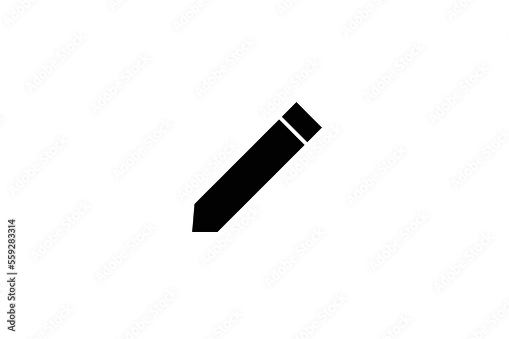 Minimal Awesome Trendy Pencil Icon Design Template On White Background Minimal Awesome Trendy Pencil Icon Design Template On White Background