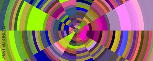 Circles, colorful vortex, disco lights, round shapes, abstract background