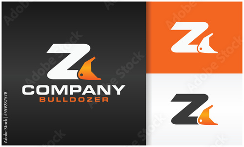 excavator logo letter Z