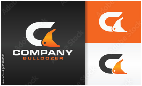 excavator logo letter C