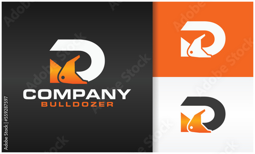 excavator logo letter D
