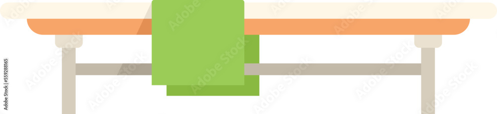 Locker room bench icon flat vector. School sport. Education fun isolated Locker room bench icon flat vector. School sport. Education fun isolated