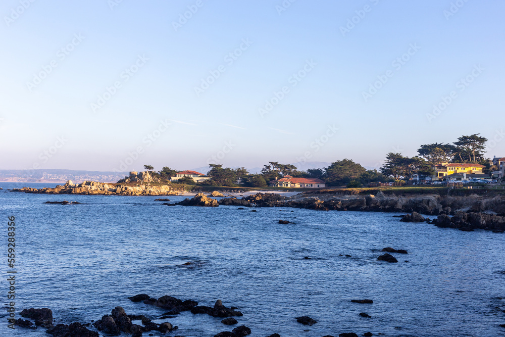 A view on the Monterey shore in California