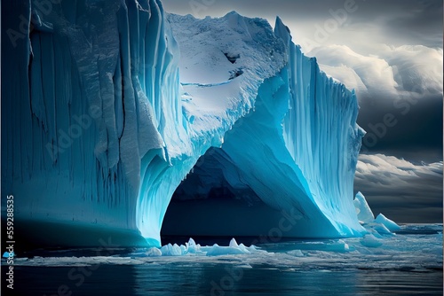 Climate change - Antarctic glaciers are melting in a warming environment