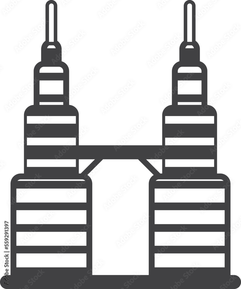 modern skyscraper building illustration in minimal style modern skyscraper building illustration in minimal style