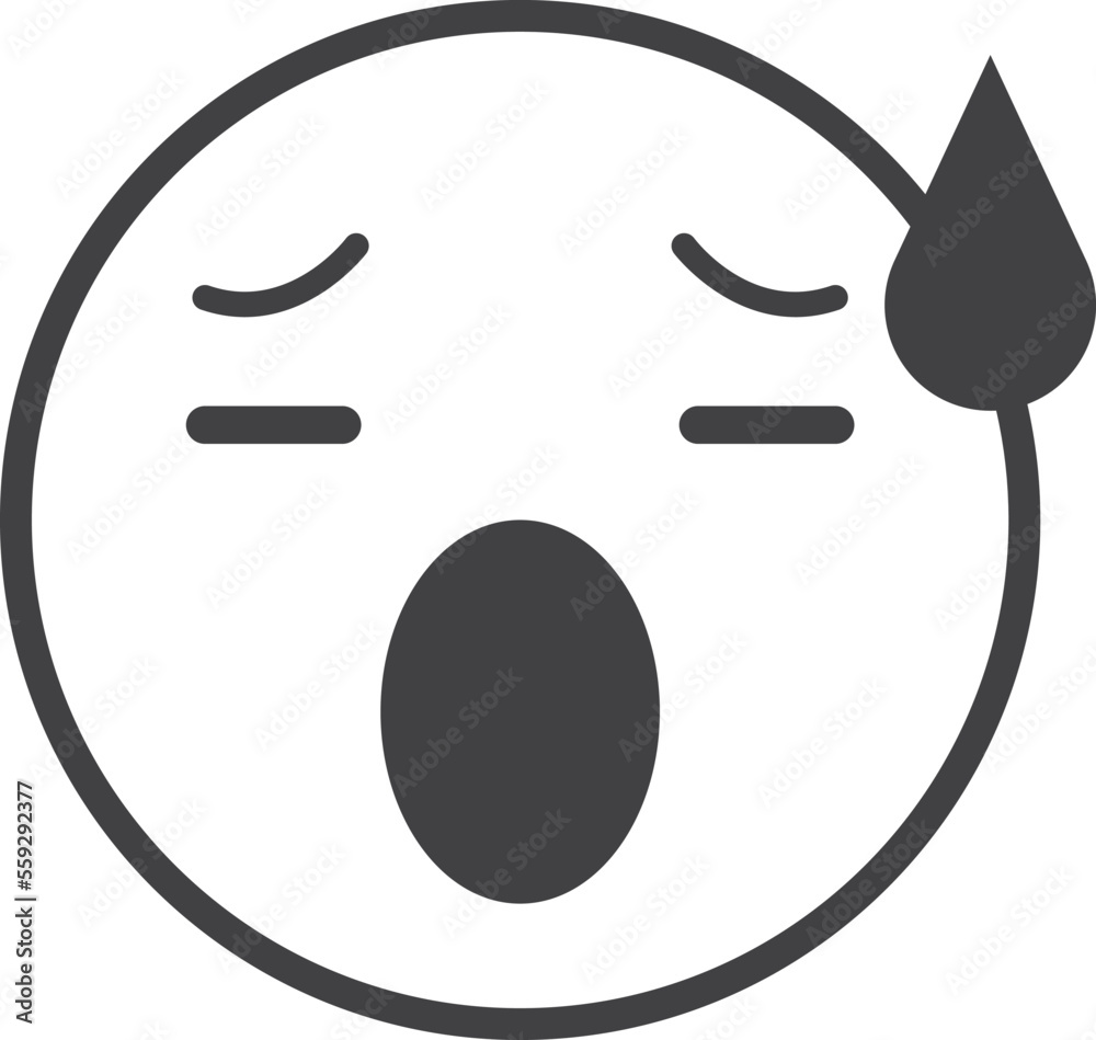 sick face emoji illustration in minimal style sick face emoji illustration in minimal style