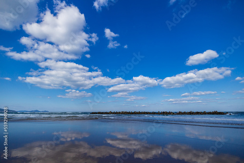 芦屋海岸と大空