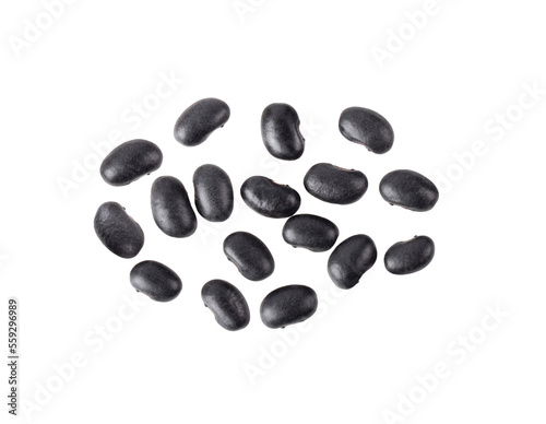 black beans on transparent png