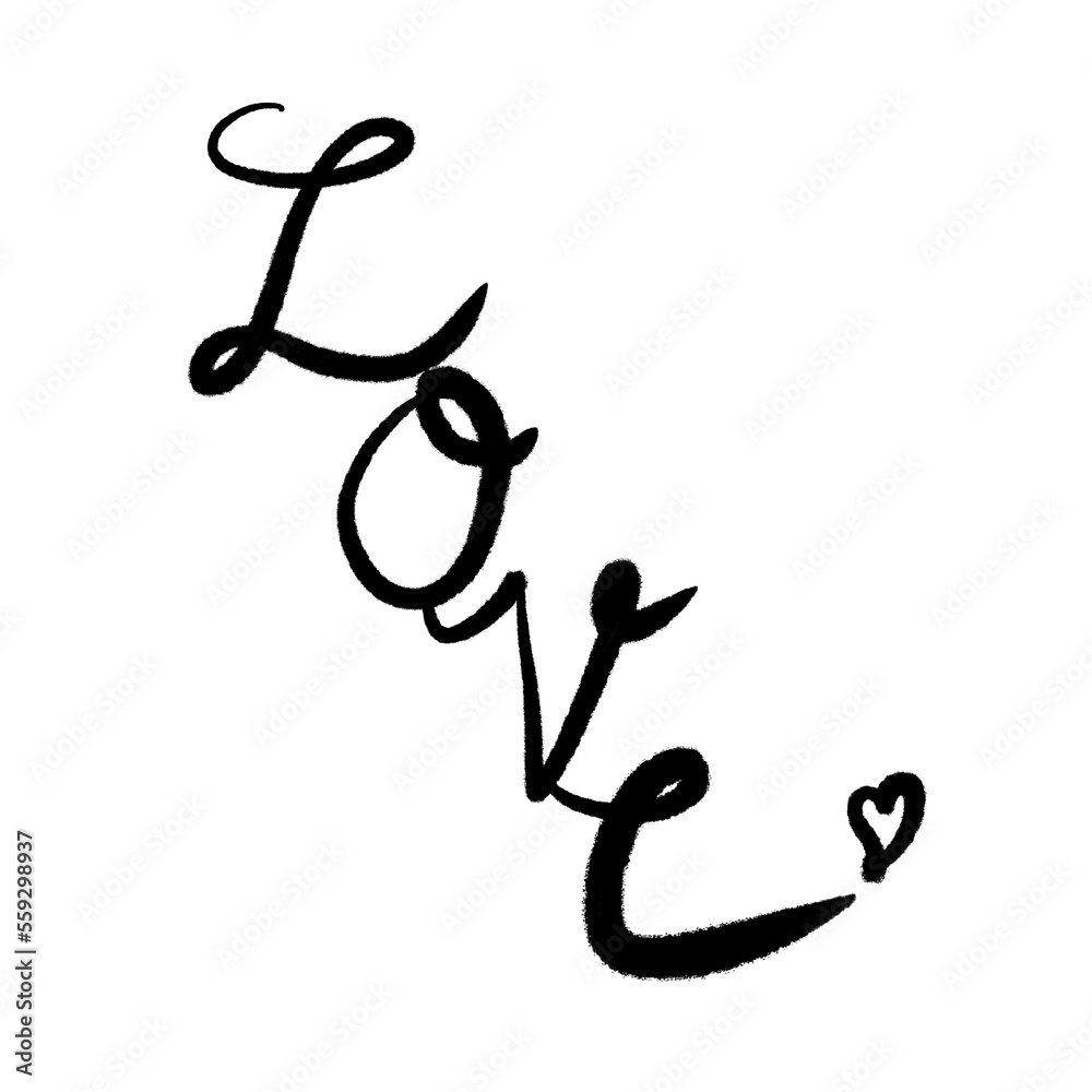 Hand lettering typography love poster. Romantic love quote Hand lettering typography love poster. Romantic love quote