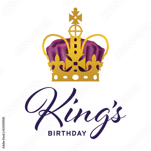 King's Birthday regal royal crown