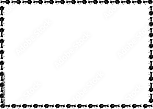 rectangular ants border with copy space for your text or design