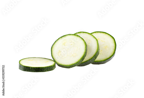 slice fresh zucchini with slice on  transparent png