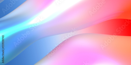Abstract background with glassy, ​​colored waves