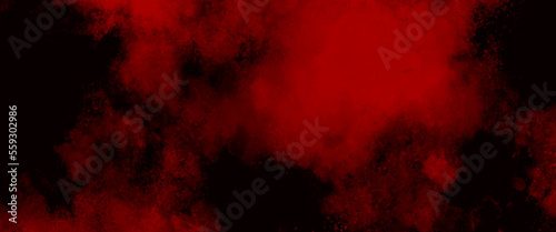 Grunge dark red and black textured painted background with abstract old dirty concrete stone wall, red background with watercolor vintage texture, valentines day color paper or website design.