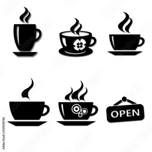 Cup coffee icon