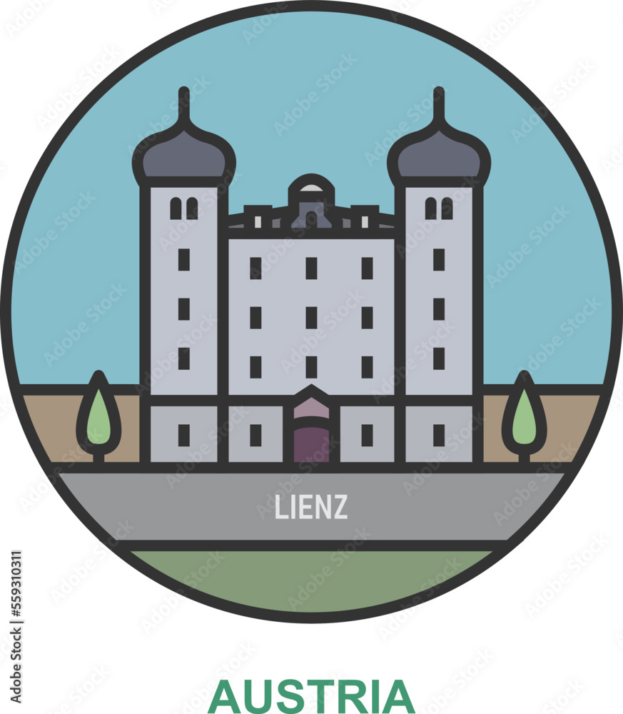 Lienz. Cities and towns in Austria