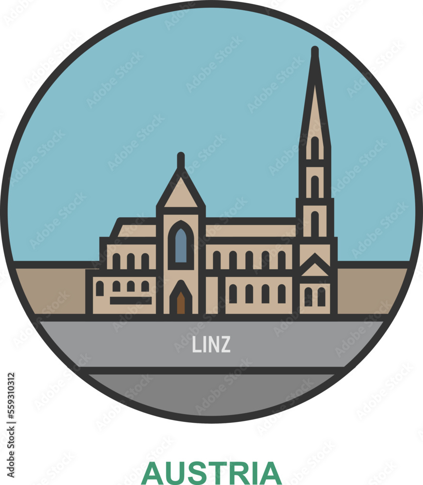 Linz. Cities and towns in Austria Linz. Cities and towns in Austria