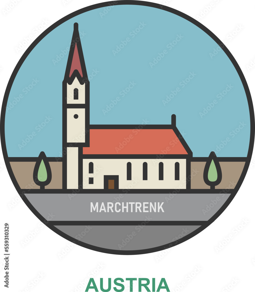 Marchtrenk. Cities and towns in Austria