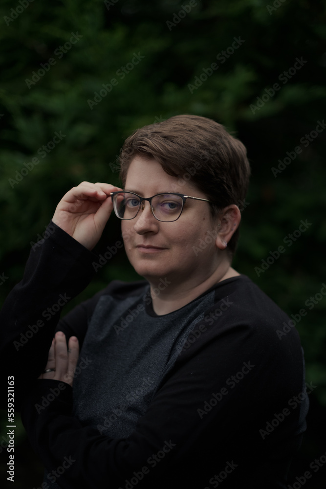 K. expressing themselves against a lush natural background. K. expressing themselves against a lush natural background.
