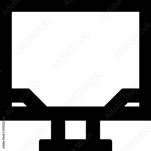 Pc Isolated Silhouette Solid Line Icon with pc, computer-monitor, info-graphic, mac, web Infographic Simple Vector Illustration