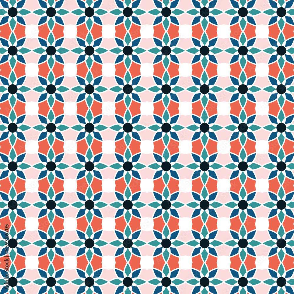 Abstract Geometric Coloring Pattern