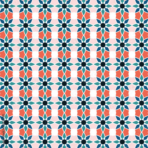 Abstract Geometric Coloring Pattern