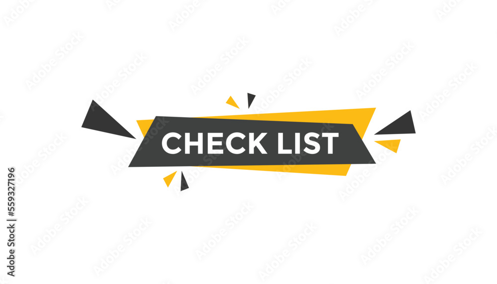 Check list button web banner templates. Vector Illustration
Check list button web banner templates. Vector Illustration