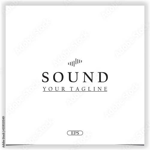 sound logo premium elegant template vector eps 10