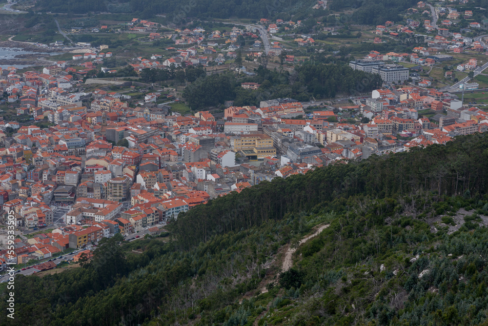 view of the city and mountains, panorama, Portugal