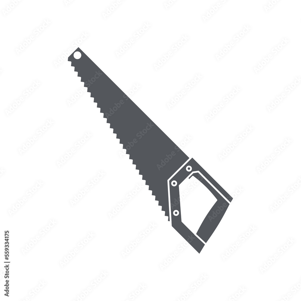 Wood saws Construction Tools Equipment Device Icon Set Collection Black Solid Wood saws Construction Tools Equipment Device Icon Set Collection Black Solid