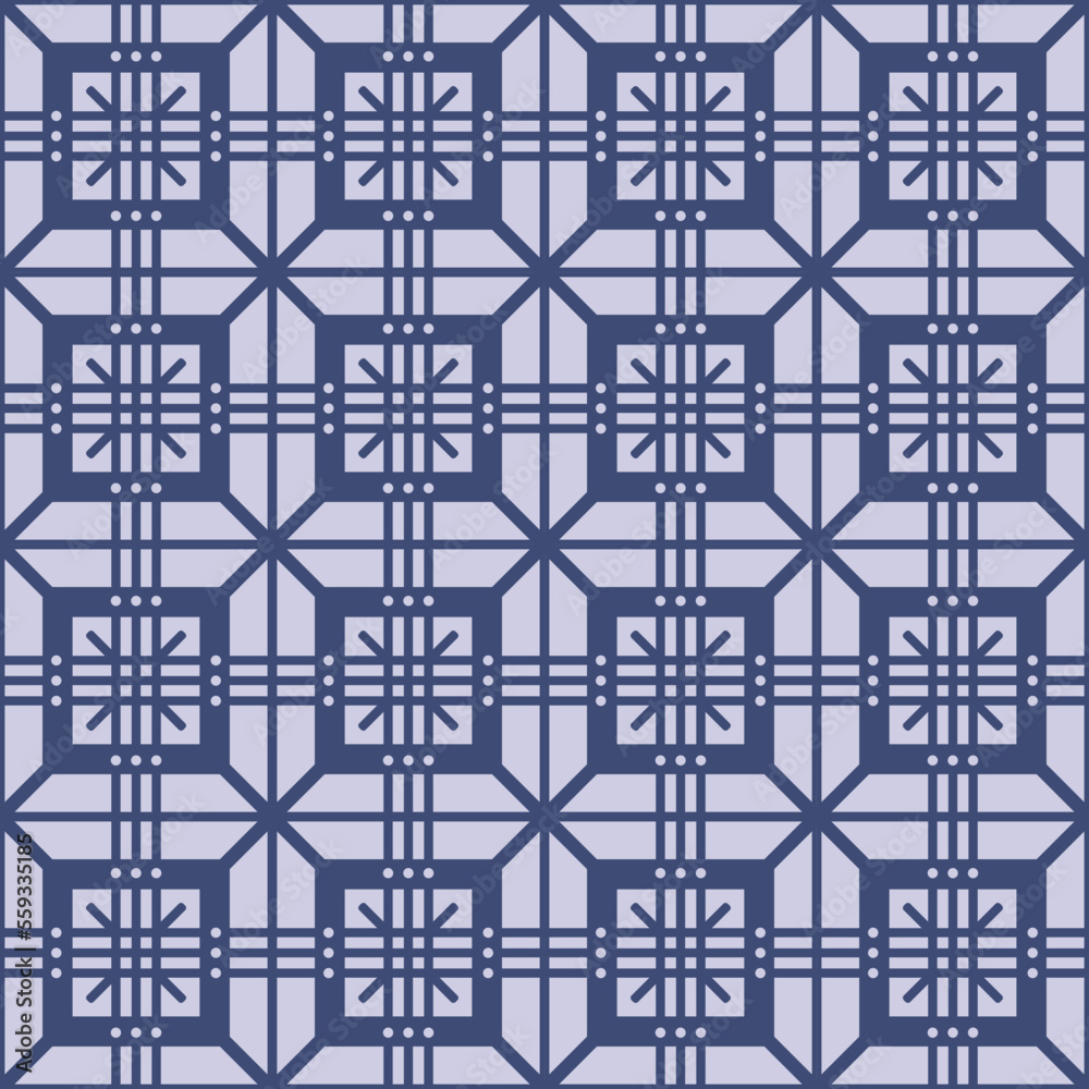 Japanese Square Net Vector Seamless Pattern Japanese Square Net Vector Seamless Pattern