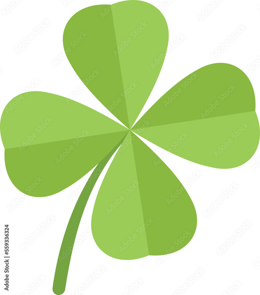 Celtic clover icon flat vector. Irish luck. Lucky day isolated Celtic clover icon flat vector. Irish luck. Lucky day isolated