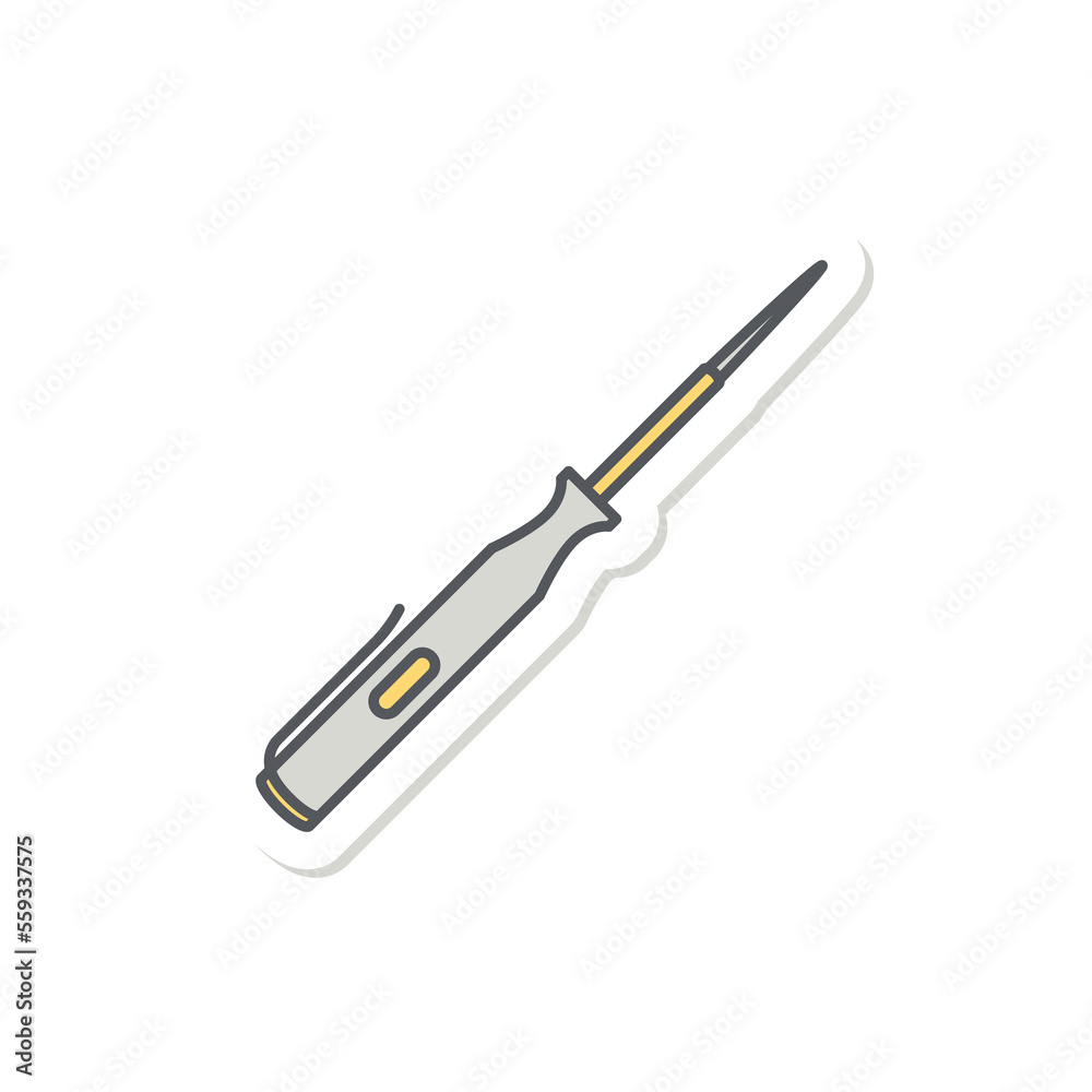 Testpen Construction Tools Equipment Device Icon Set Collection Sticker Testpen Construction Tools Equipment Device Icon Set Collection Sticker
