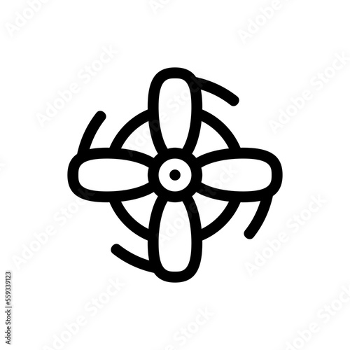 propeller line icon