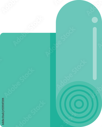 Physical mattress icon flat vector. Doctor therapy. Clinic care isolated