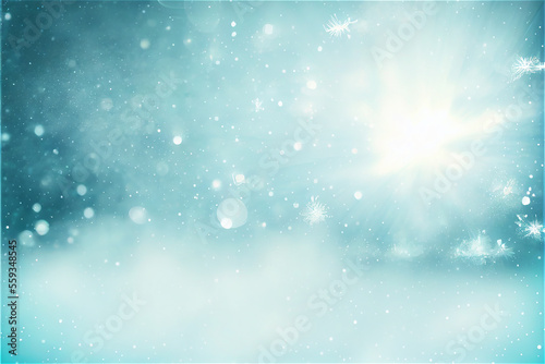 Blue winter background with...