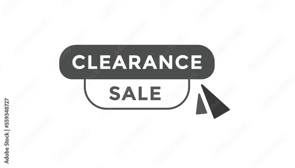 Clearance sale button web banner templates. Vector Illustration
Clearance sale button web banner templates. Vector Illustration