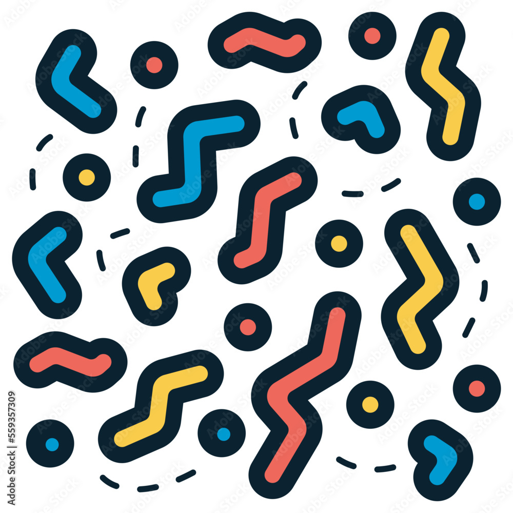 confetti illustration confetti illustration