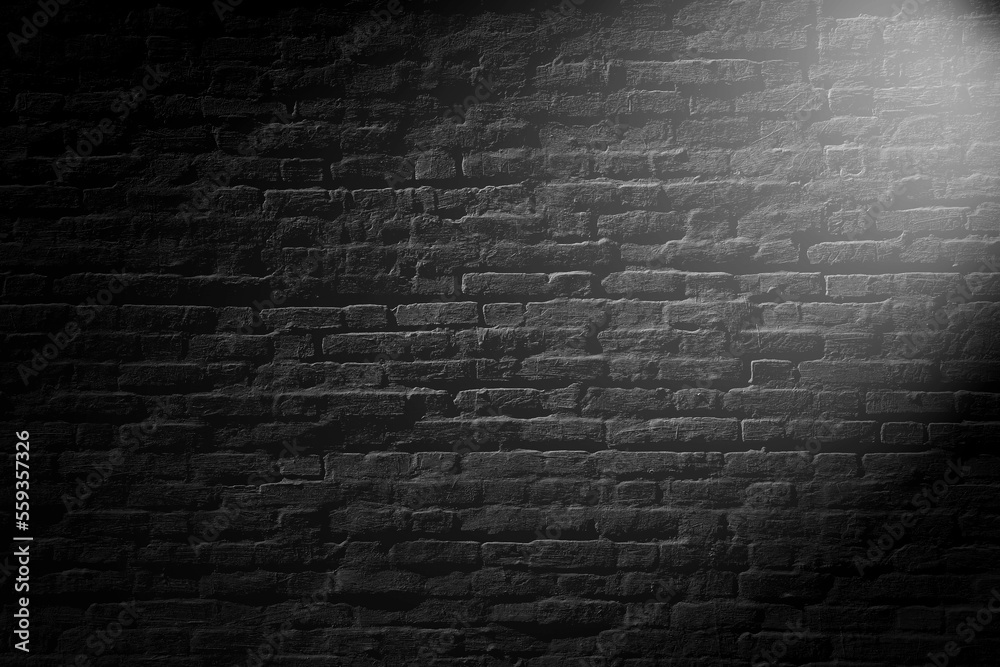 Black brick wall in sunlight background Black brick wall in sunlight background