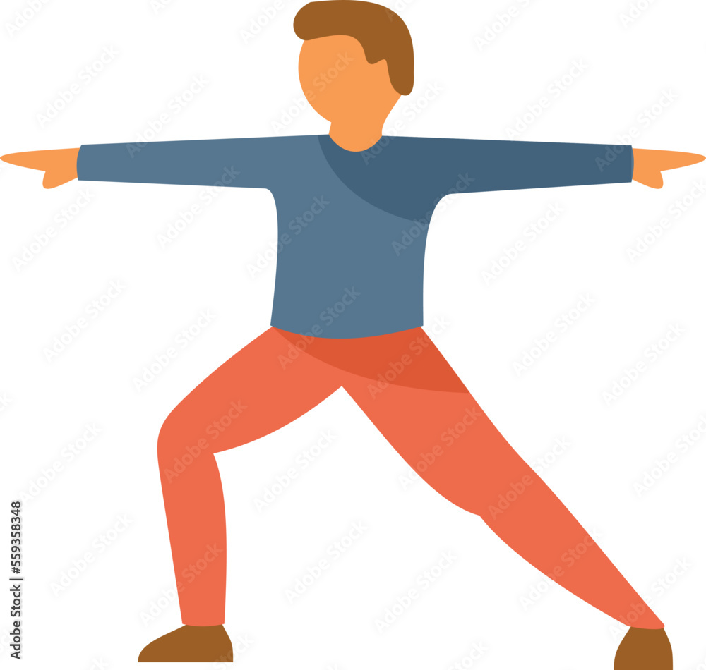 Morning active exercise icon flat vector. Gym fitness. Person fit isolated Morning active exercise icon flat vector. Gym fitness. Person fit isolated