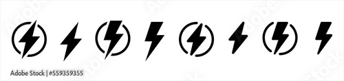 Obraz na płótnie flash lightning bolt icon