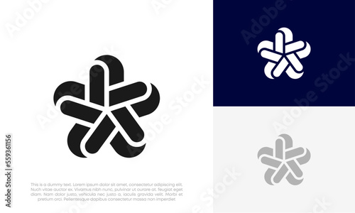 star mark logo design vector