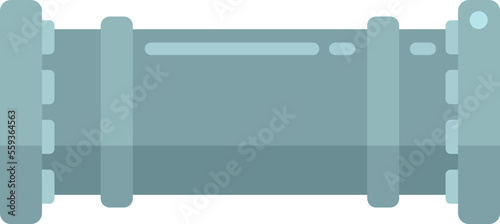 Pump connector icon flat vector. Water pipe. Faucet equipment isolated
