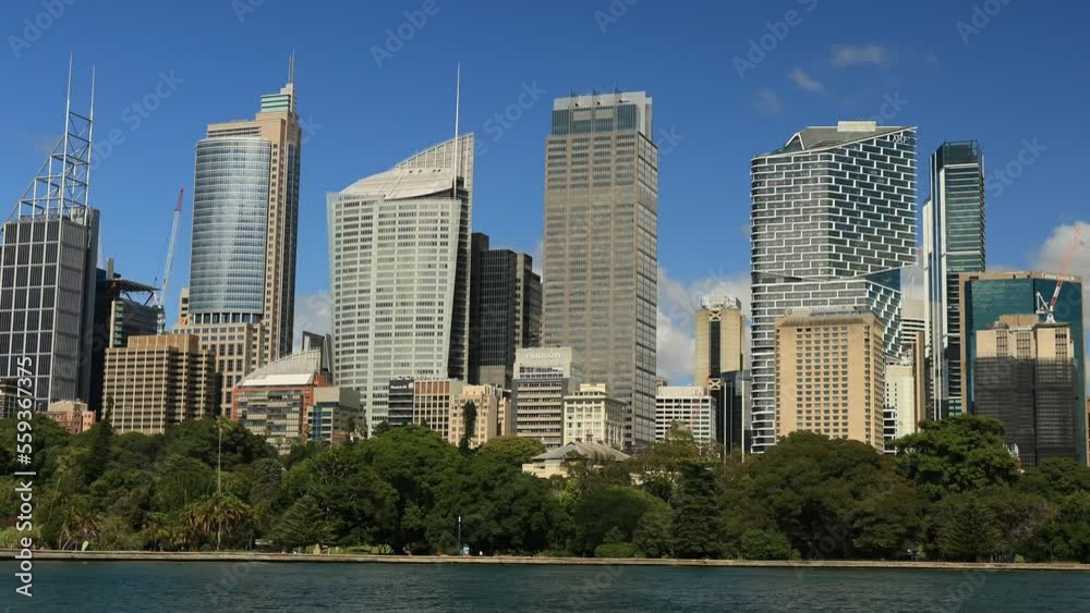 Slow urban panorama of Sydney city CBD downtown waterfront as 4k.
Slow urban panorama of Sydney city CBD downtown waterfront as 4k.