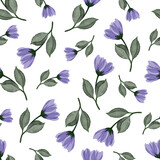 cute purple flower pattern