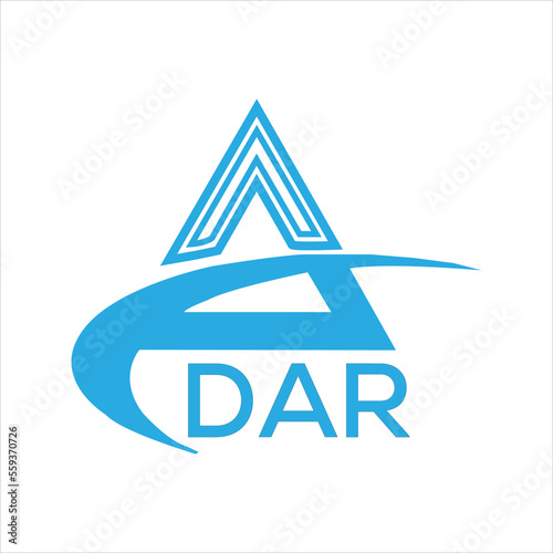 DAR letter logo. DAR blue image on white background. DAR Monogram logo design for entrepreneur and business. DAR best icon.
