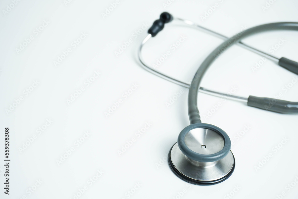closeup Stethoscope isolated on white background. Medical tool. Health care concept closeup Stethoscope isolated on white background. Medical tool. Health care concept